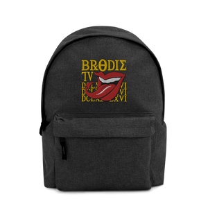 BrodieTV "666" Embroidered Backpack